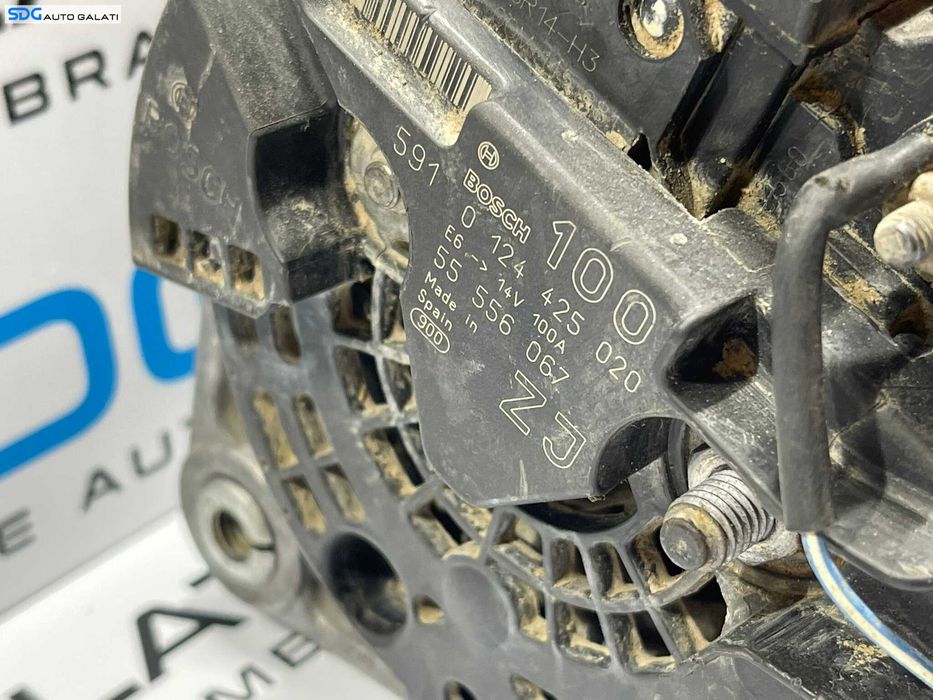 Alternator 100A Opel Astra G 1.6 Benzina 1998 - 2004 Cod 0124425020, 55556067 [MX1123]