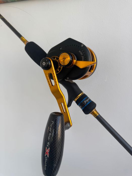 Комплект на Jigging Master, въдица + макара