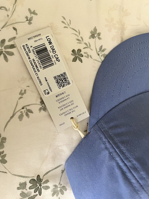 Adidas low dad cap Blue шапка с козирка