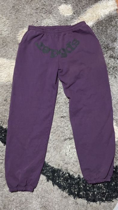 Sp5der “Grape Purple” Sweatpants