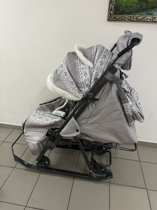 Санки коляска  зимние