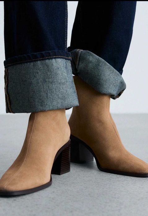 Ghete piele întoarsă Mango