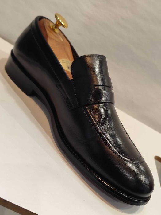 Pantofi loafer penny 40 40.5 premium POLLINI piele naturala moale