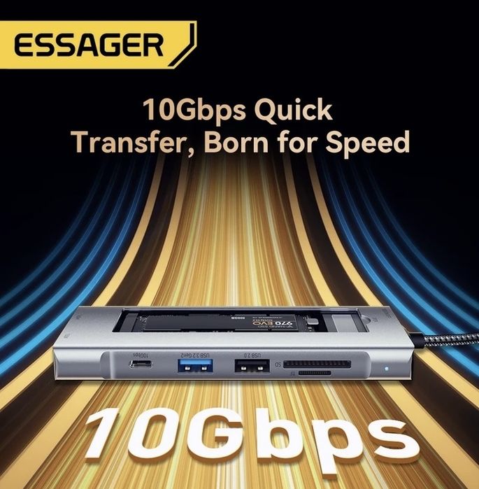 HUB станция для MacBook 8 в 1 с SSD на 1Tb