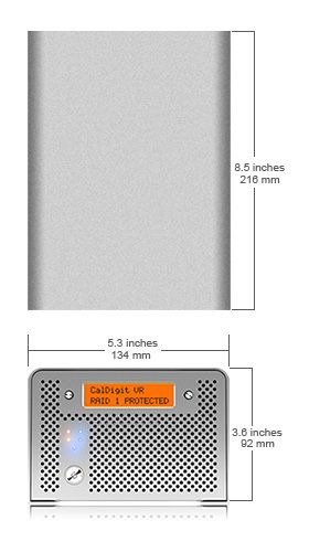 Stocare externa CalDigit VR2 2xHDD USB3 firewire eSata