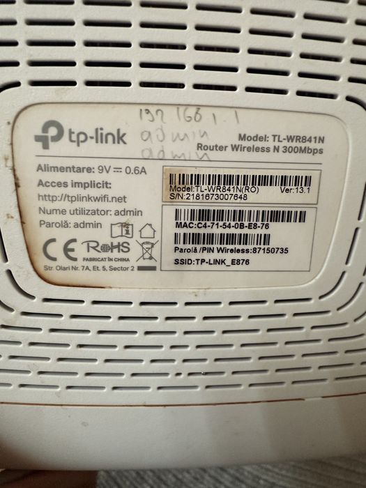 Router tp link 300/450