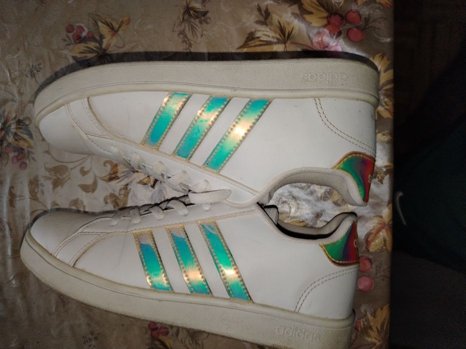Оригинальные кеды Adidas Grand Court (Голография)