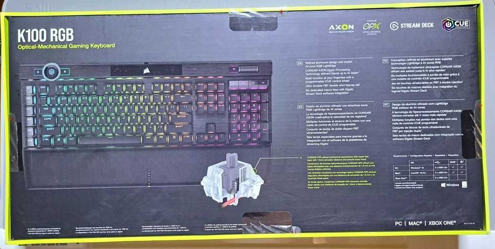 Tastatura Corsair K100 OPX mecanica sigilata