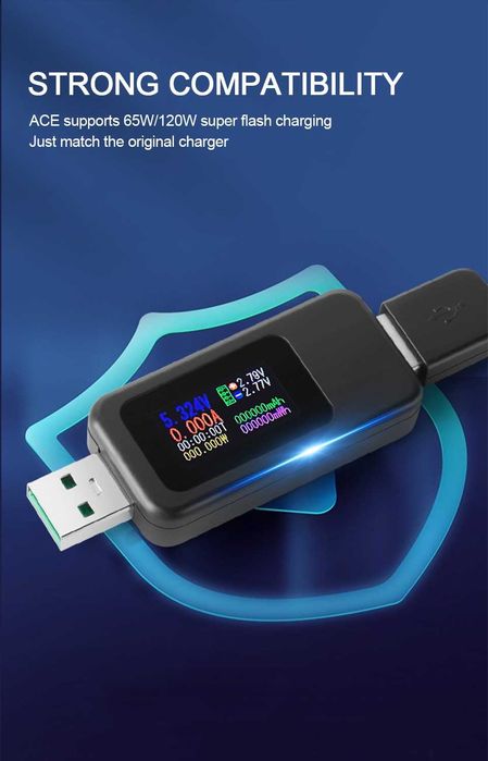 USB мультиметр тестер 10 в 1.