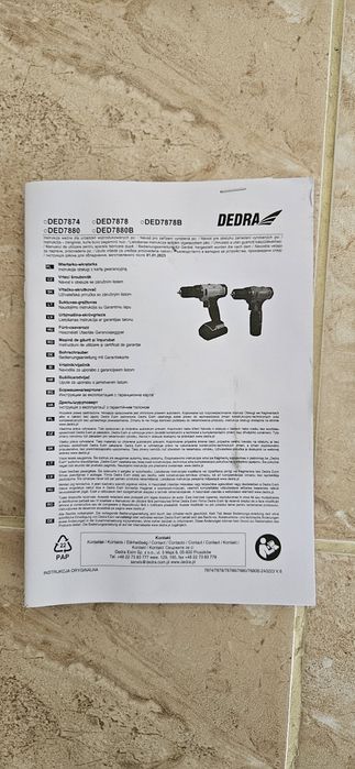 Vând Maşină de găurit cu acumulator 18V, Li-ION