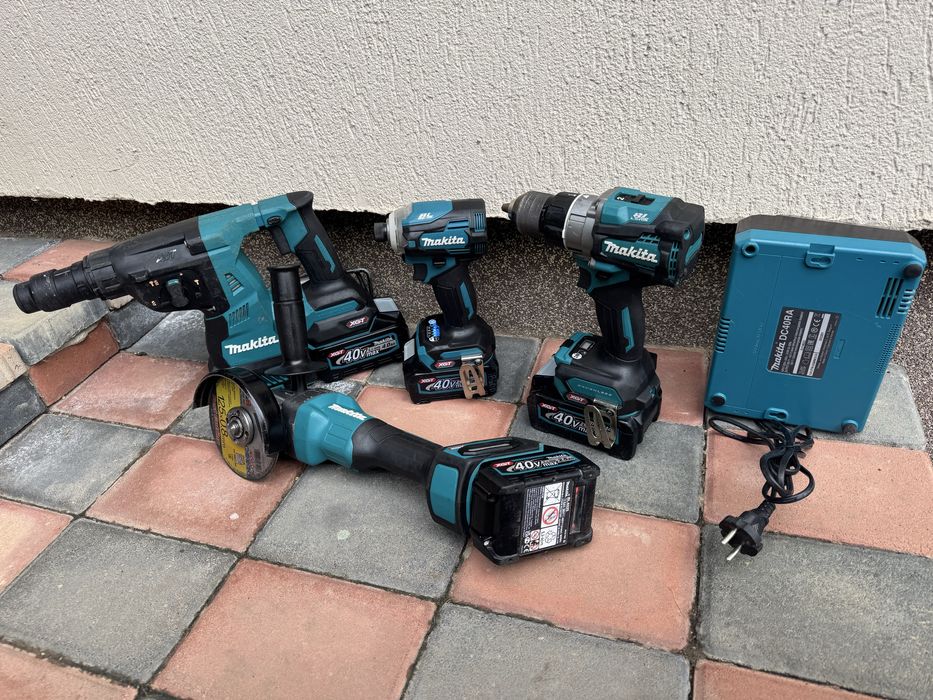 Set Mkita XGT + foarfeca tabla Makita DSJ161 + filetanta Makita DHP486