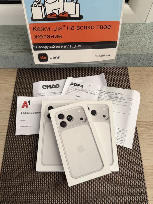 НОВ! 256Gb *ЛИЗИНГ* iPhone 17 Pro Silver 24М ГАРАНЦИЯ
