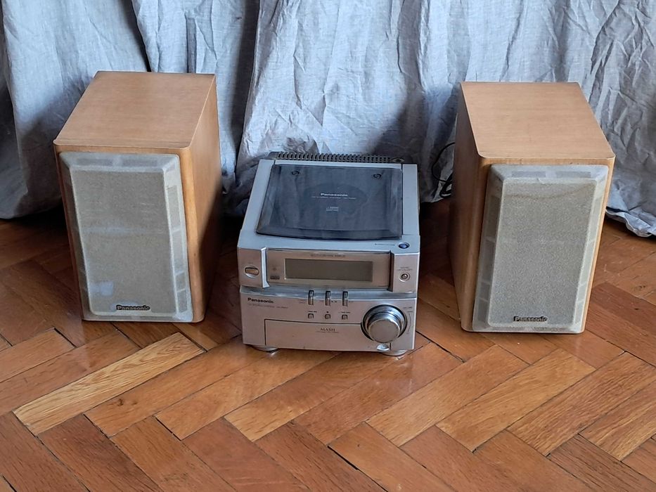 колонки Panasonic SB-PM03 + Стерео система SA-PM03 (развален четец)