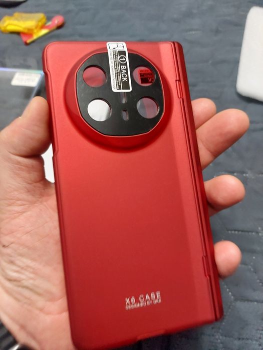 Husă Premium Huawei Mate X6 - Protecție 360°, Sticlă inclusă, Roșu