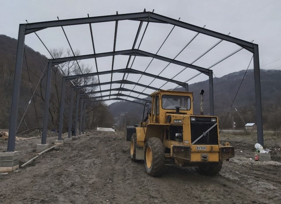 Materiale Hale din profile structuri metalice hala demontabila noua