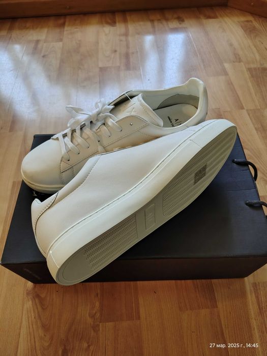 Кроссовки Armani Exchange (Италия),кожа,оригинал,новые,р-р 44