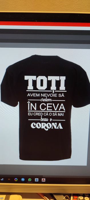 Personalizări  tricouri HTV(heat transfer vinyl) și căni