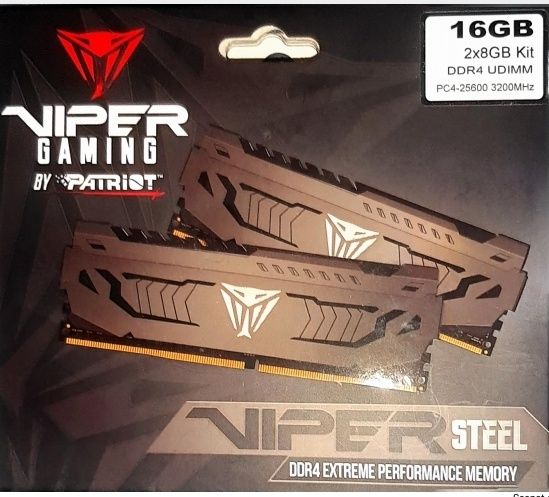 8GB  DDR4 3200MHz  Patriot Viper Steel