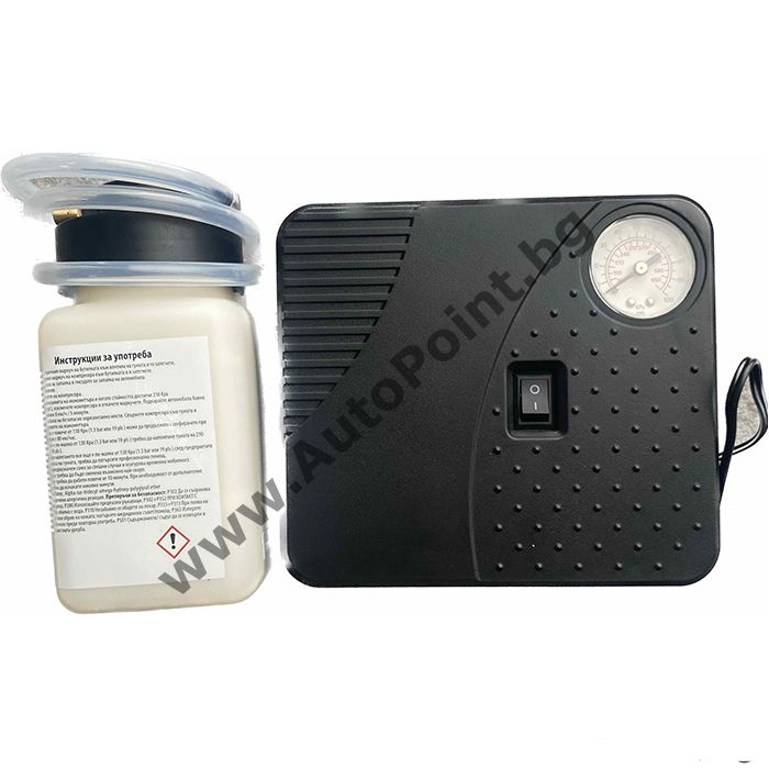 Компресор за гуми с лепило 26036 12V