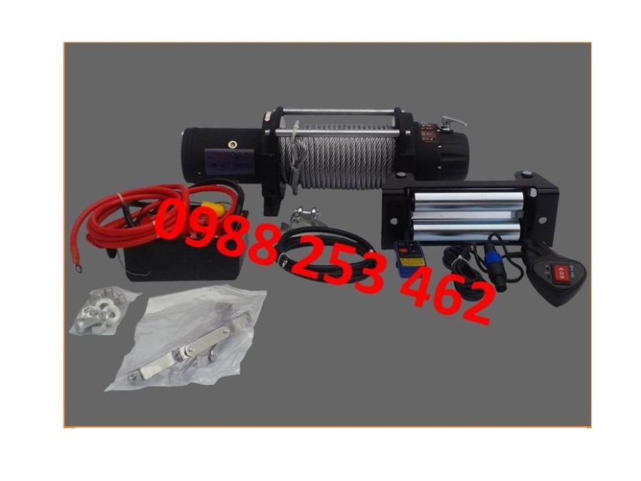 Професионални Електрически Въжени Лебедки 13500LBwinch 12 V - 6136 кг.