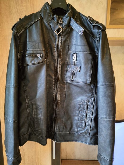 Мъжко яке от еко кожа, размер  L, ново