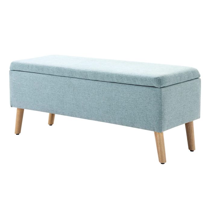 Пейка за съхранение HOMCOM с ленен вид с дървени крака