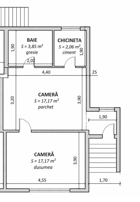 Spațiu Comercial / Apartament 2 Camere cu Vitrină - Cal. Romanilor