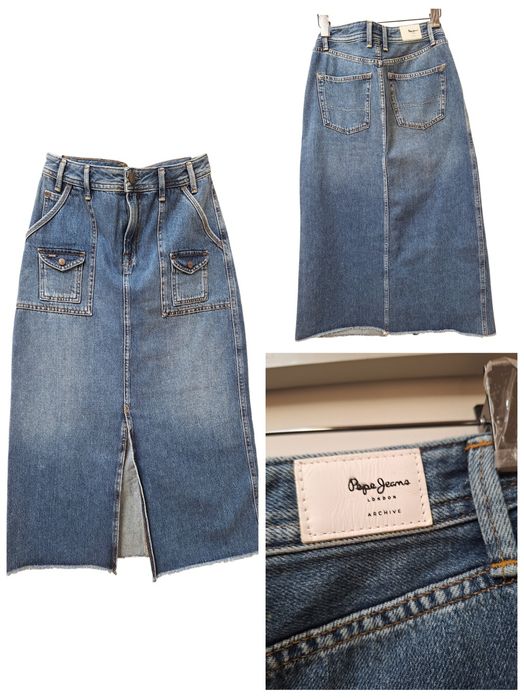 Миди поли Zara Pepe jeans