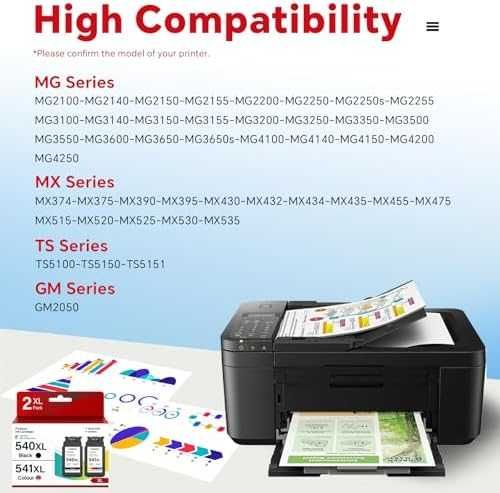 Нов Комплект мастилници Canon PG-540XL CL-541XL черна цветна за Pixma TS5151 MG3600 тонер касета принтер