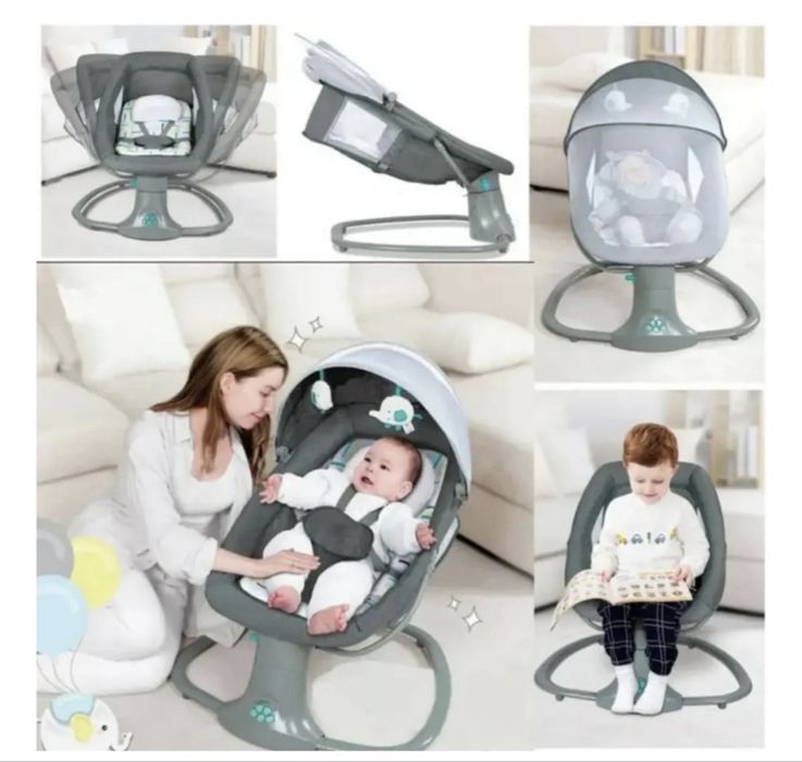 Продам шезлонг качели от сети работает