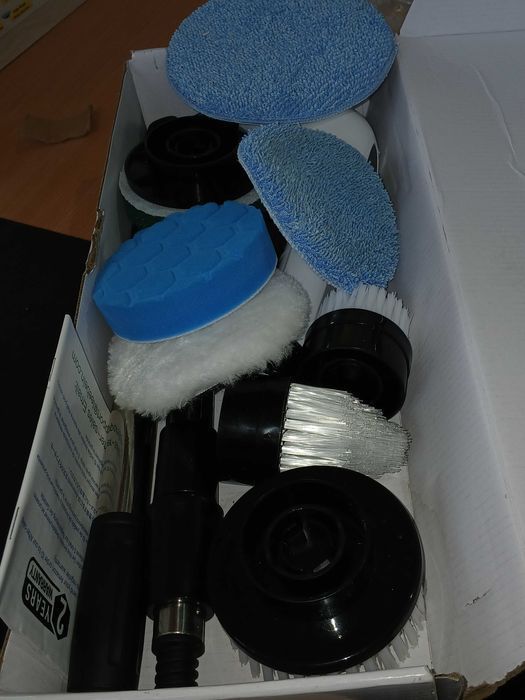 Perie electrica Leebein, 8 capete, maner extensibil, 400 RPM