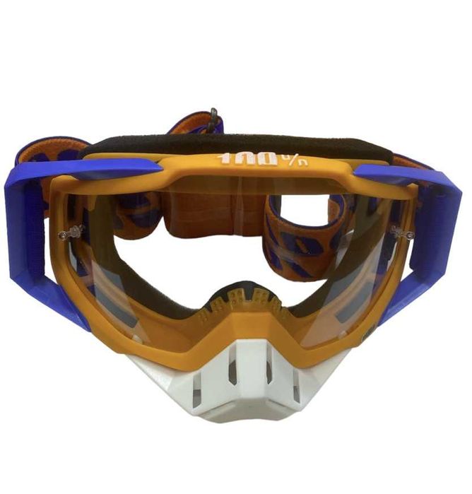 Очила мотокрос, 100% ,Оранжеви-253113