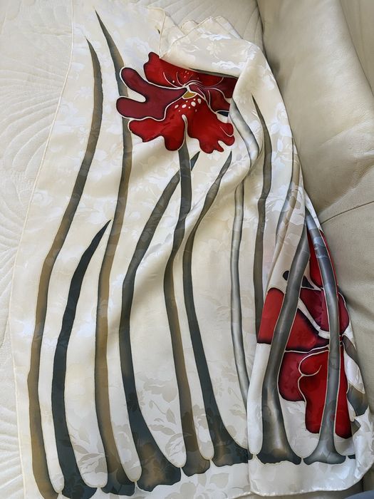 Дамски шал естествена коприна