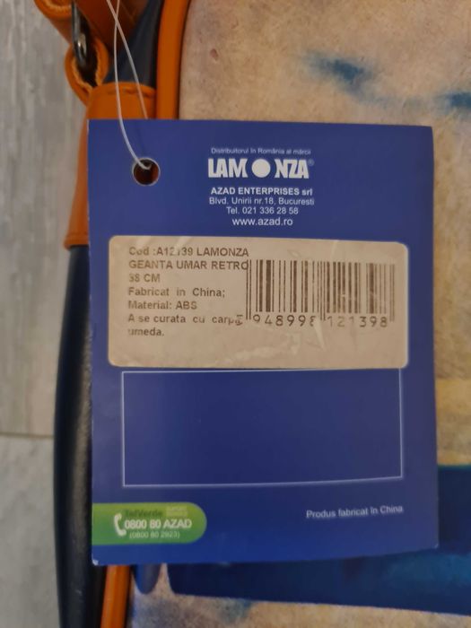 Geantă de umăr Lamonza Casual Retro – NOUĂ cu etichetă