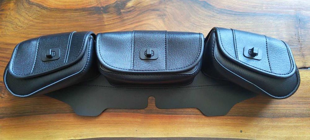 мото аксесоар чанта за инструменти с 3 джоба за чопър fairing batwing