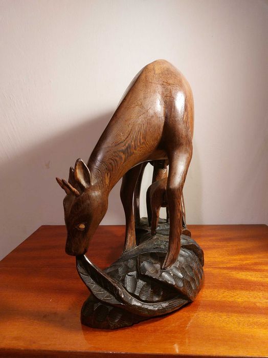 Statueta lemn exotic origine Angola