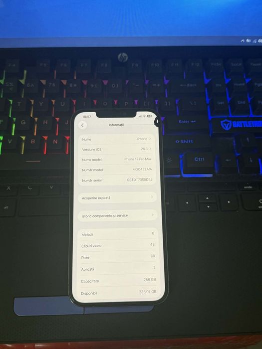 Vand sau schimb iphone 12 pro max 256gb