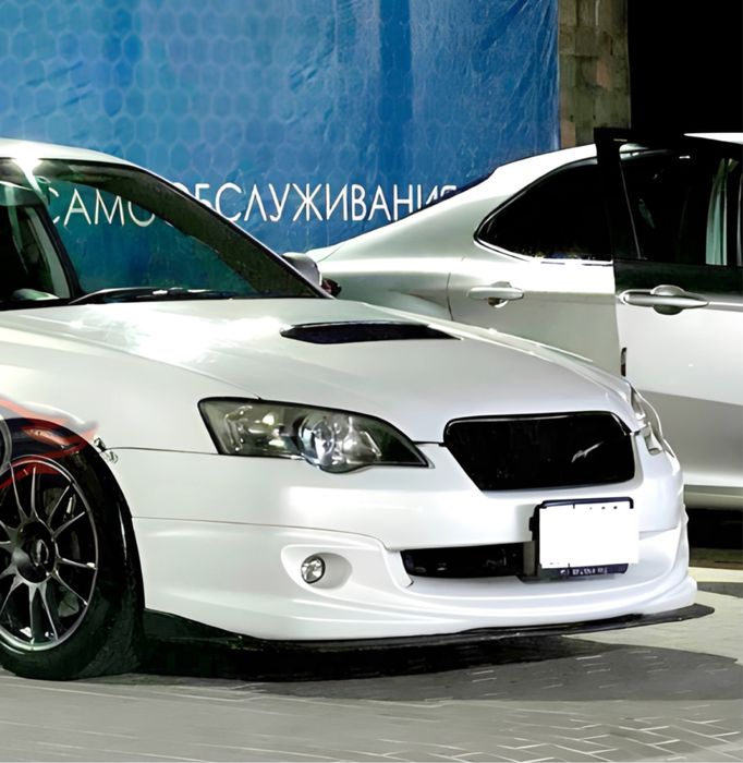 Губа Lip на передний бампер Spec B Subaru Legacy BL Дорестайлинг