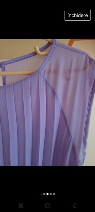 Rochie lunga lila eleganta