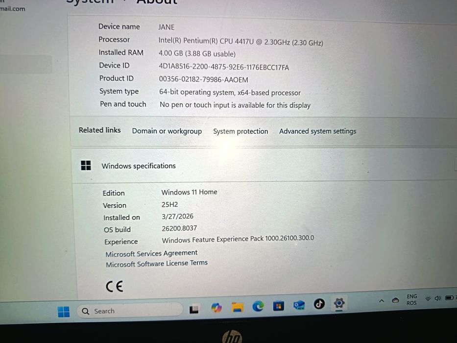 Vand laptop HP pavilion