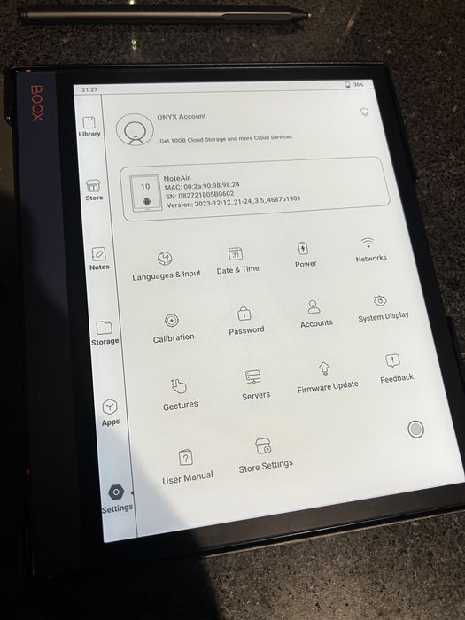 Boox Note Air електронен четец таблет