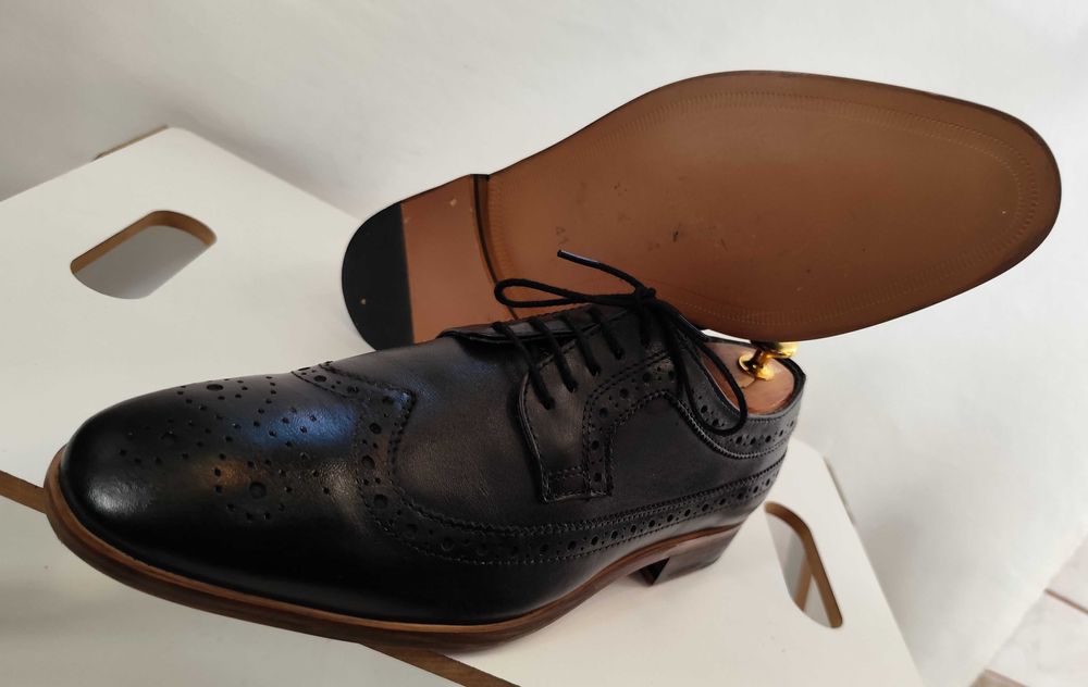 Pantofi derby brogue 41 Topman NOI piele naturala