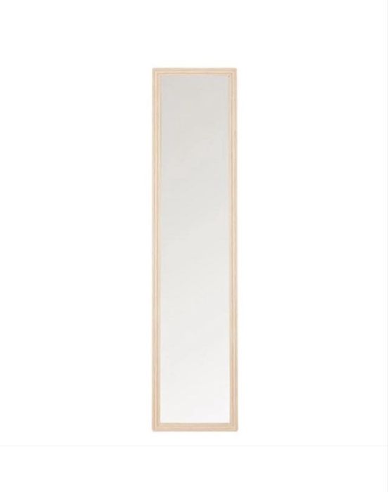 Огледало, Със стойка, 36 х 156 х 2 см, Дъб