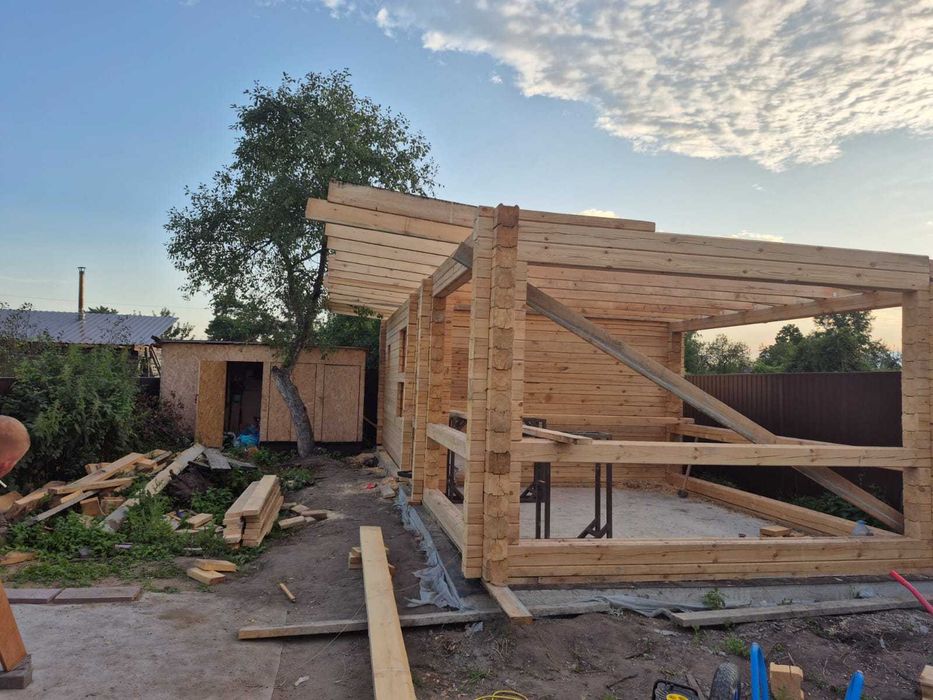 Срубы беседок, бань, домов.