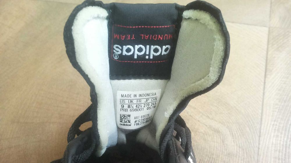 Adidas MUNDIAL Leather Shoes Размер EUR 42 2/3 обувки естествена кожа 424-14-S