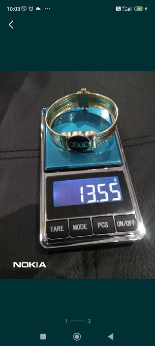 ПРОМО ЦЕНА-135лв/гр. Детска златна гривна на марката "Audi"