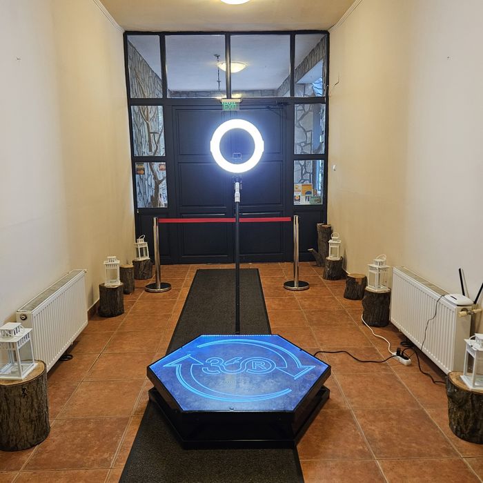 Cabina foto / platforma360 / fum greu / baloane cu fum