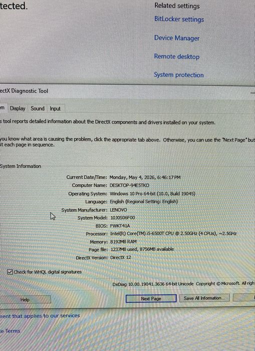 Lenovo ThinkCentre M700 Tiny – i5 / 8GB RAM DDR4