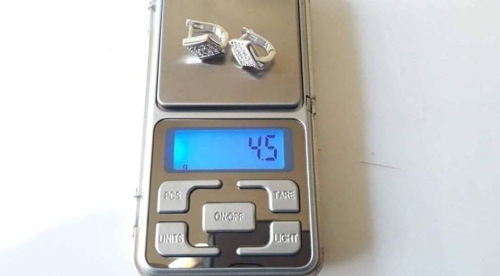 Cercei din argint de 925 cu pietre albe zirconiu