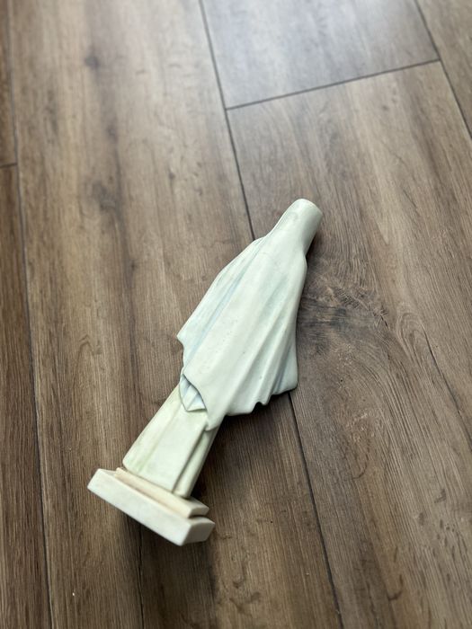 Statueta Sfanta Maria•Alabaster White&Blue•27cm-Cadou